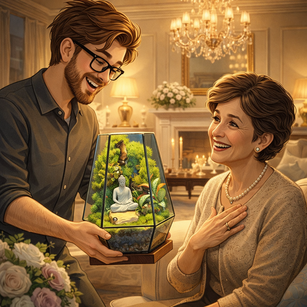 Tặng Terrarium Cho Mẹ Ngày 8/3 – Lời Chúc An Lành Từ Mảng Xanh Nhỏ