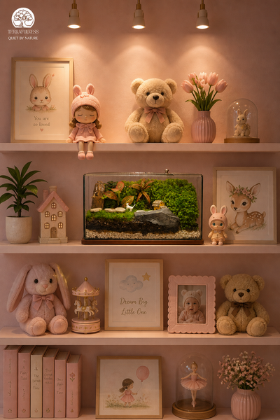 Mang Năng Lượng Xanh Lên Bàn Học Bằng Terrarium