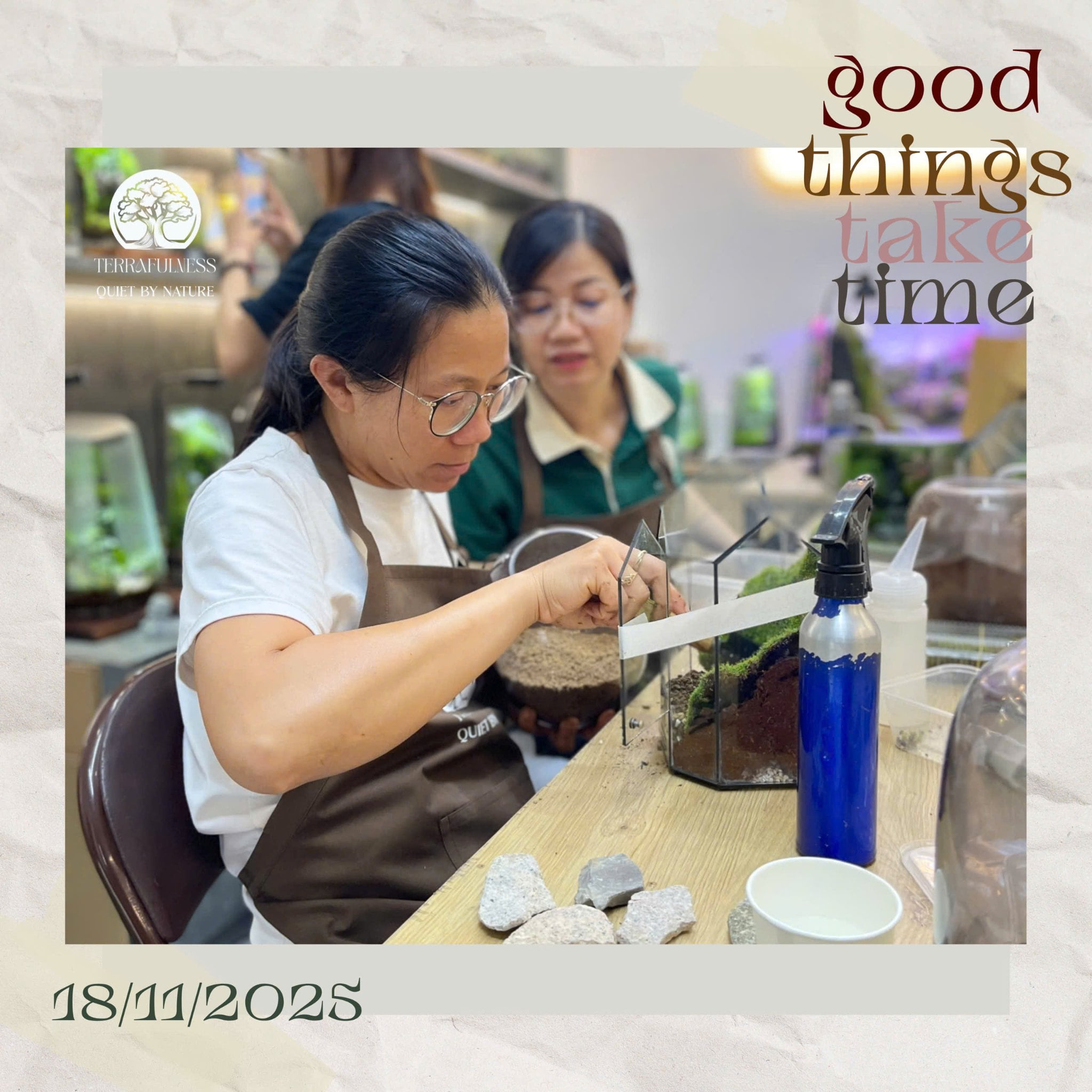 Bên Trong Một Buổi Workshop Terrarium - Trải Nghiệm Lần Đầu Tiên Có Gì?