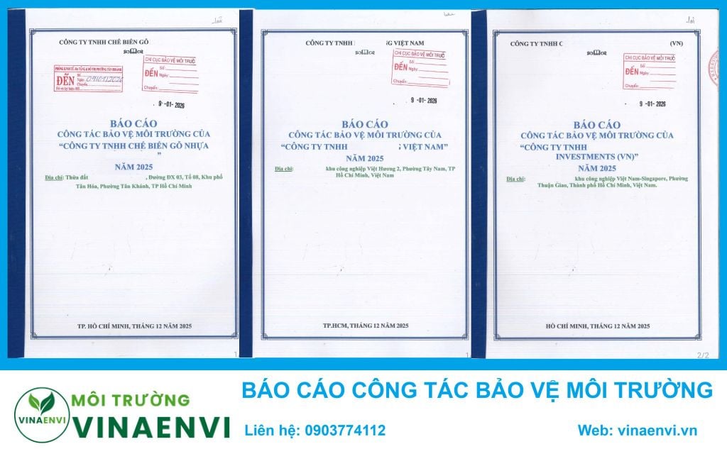 Báo Cáo Công Tác Bảo Vệ Môi Trường Năm 2026