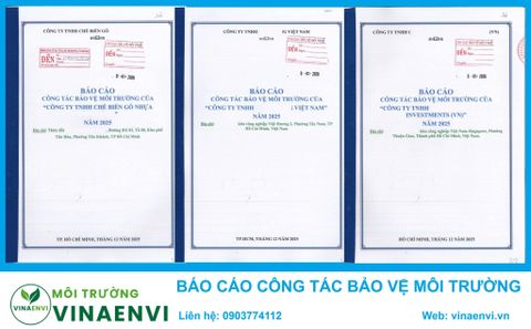 Báo Cáo Công Tác Bảo Vệ Môi Trường Năm 2026