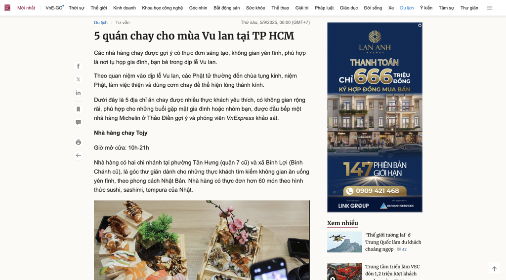 Báo VnExpress nói gì về TOJY????