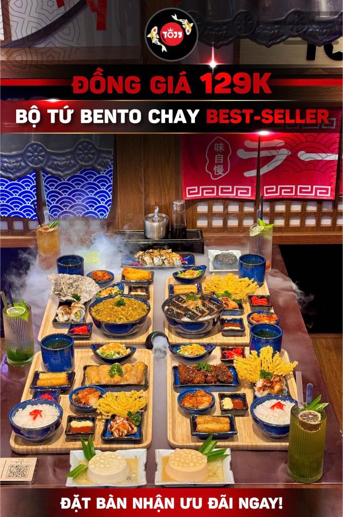 🔥BỘ 4 BENTO BEST-SELLER CHỈ 129K - ĂN LÀ “DÍNH”, THỬ LÀ “GHIỀN” TẠI TOJY 🔥