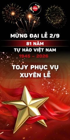 🇻🇳 MỪNG QUỐC KHÁNH 2/9 – HẸN NHAU MỘT BỮA CHAY THẬT TRỌN VẸN TẠI TOJY 🇻🇳