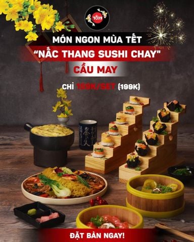 🌸CHỈ 159K -  MỞ LỐI MAY MẮN BẰNG SET “NẤC THANG SUSHI CHAY