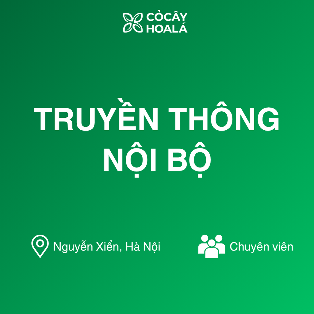 Chuyên Viên Truyền Thông Nội Bộ
