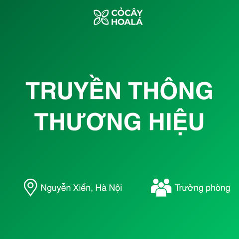 Trưởng Phòng Truyền Thông Thương Hiệu