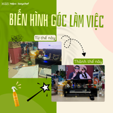 30 GIÂY "BIẾN HÌNH" GÓC LÀM VIỆC: SỐNG XANH ĐÂU CẦN ĐAO TO BÚA LỚN!