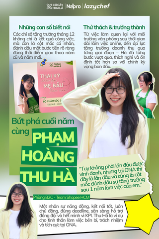[HUMANS OF ONA] #01: “KHI ĐỦ NỖ LỰC, KẾT QUẢ SẼ LÊN TIẾNG”