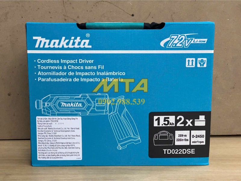 Giao hàng máy vặn vít Makita TD022DSE tại Minh Tâm