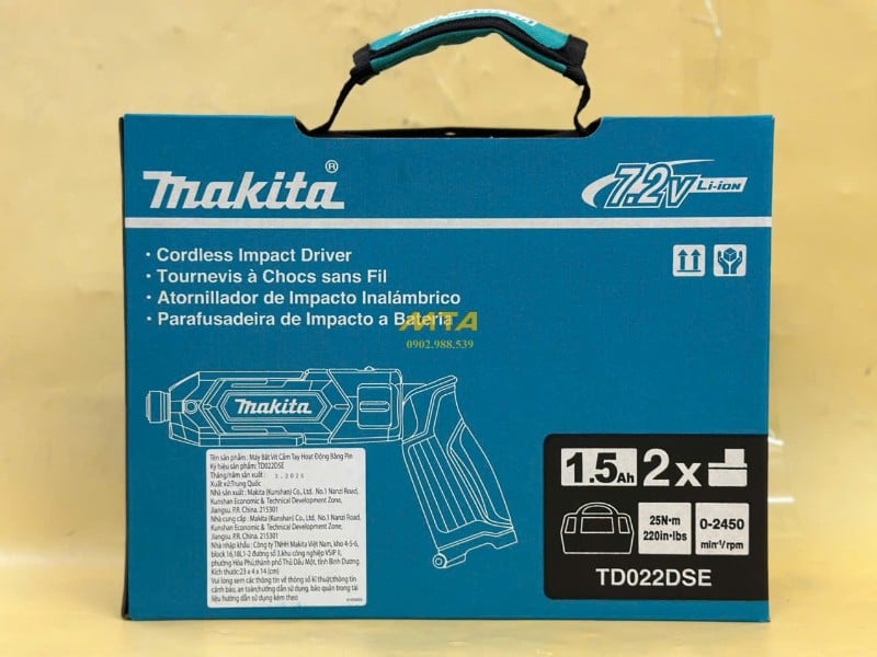 Bộ máy vặn vít Makita TD022DSE chính hãng