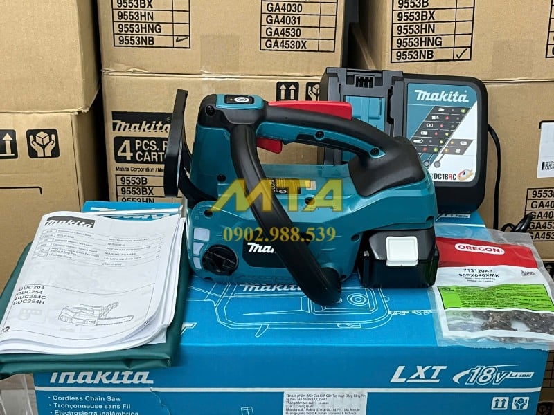 Máy cưa xích pin Makita DUC254RT full bộ chính hãng