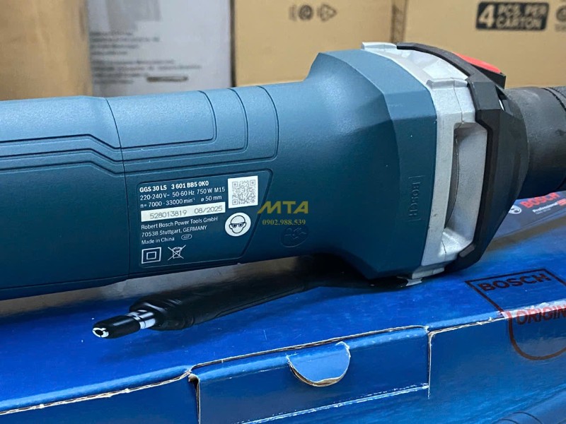 Máy mài thẳng Bosch GGS 30 LS 750W – thao tác chính xác, kiểm soát tốc độ khi mài/đánh bóng