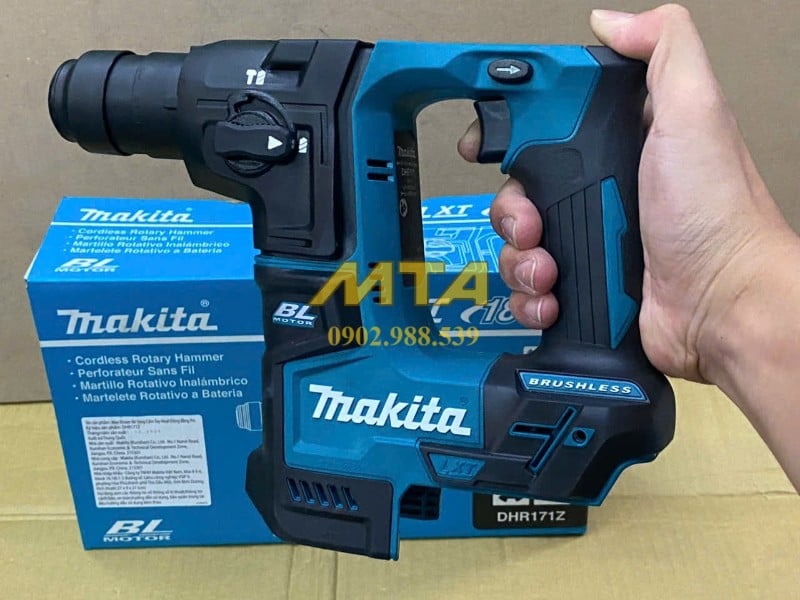 Tay cầm máy khoan pin Makita DHR171 chắc chắn dễ kiểm soát