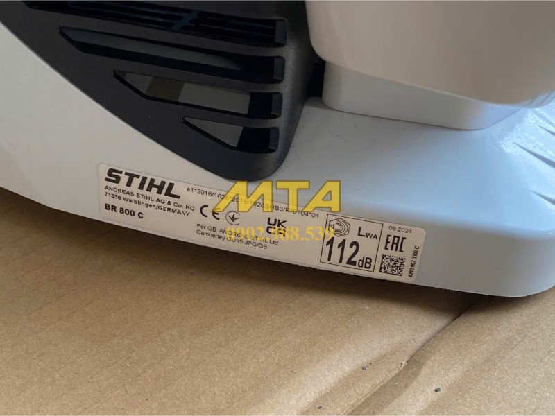 Thông số nhanh Stihl BR800 79.9cc lực thổi 41N