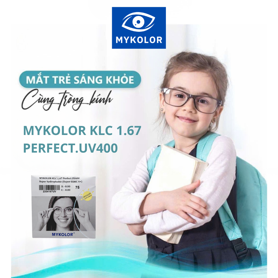 Tròng kính Mykolor KLC 1.67 Perfect.UV400 – Bảo vệ toàn diện cho đôi mắt trẻ