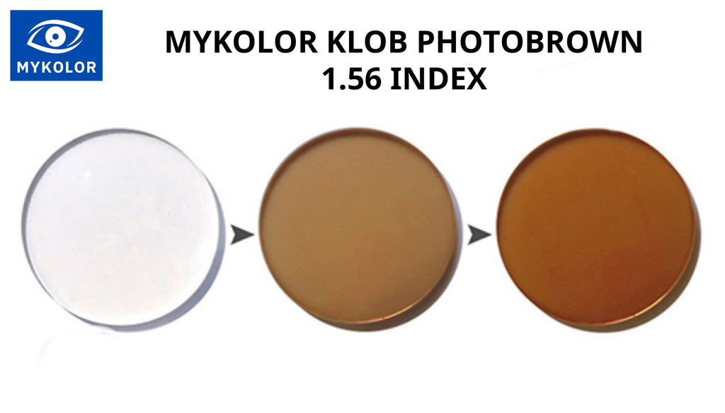 Tròng kính Mykolor KLOB 1.56 BlueUV.Photobrown – Giải pháp bảo vệ mắt toàn diện ngoài trời