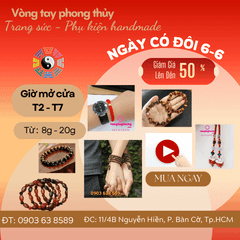 🎉 SĂN DEAL 6/6 – CƠ HỘI VÀNG ĐỂ SỞ HỮU NHỮNG MẪU VÒNG TAY PHONG THỦY ĐẸP GIÁ TỐT