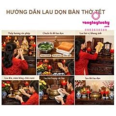 7 BƯỚC THANH TẨY VÀ LAU DỌN BÀN THỜ CHUẨN BỊ TẾT