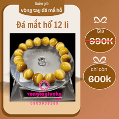 🔥 KHUYẾN MÃI THÁNG 11 GIẢM GIÁ SỐC  VÒNG ĐÁ MẮT HỔ VÀNG! 🔥VIÊN ĐÁ MAY MẮN THÁNG 11