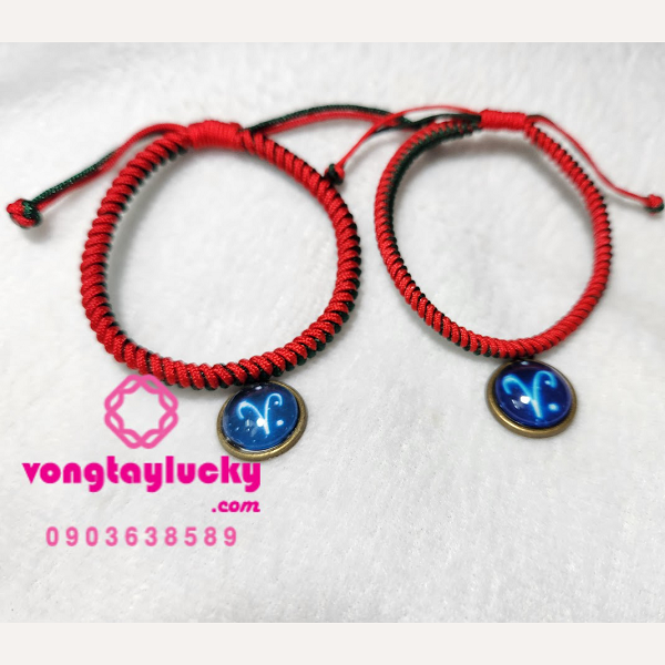 vòng tay handmade, vòng tay ngũ sắc, chỉ đỏ may mắn, quà tặng 1/6