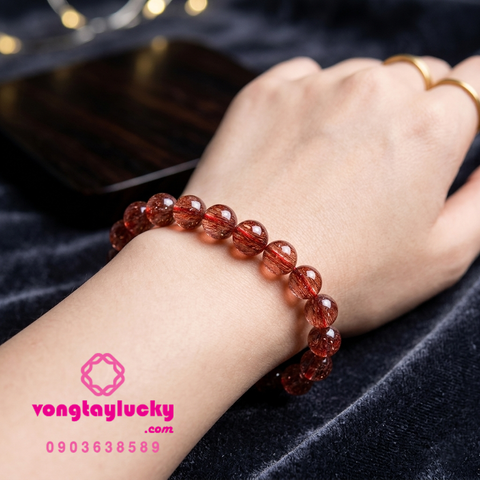 thạch anh tóc đỏ, đá thạch anh, vòng phong thủy