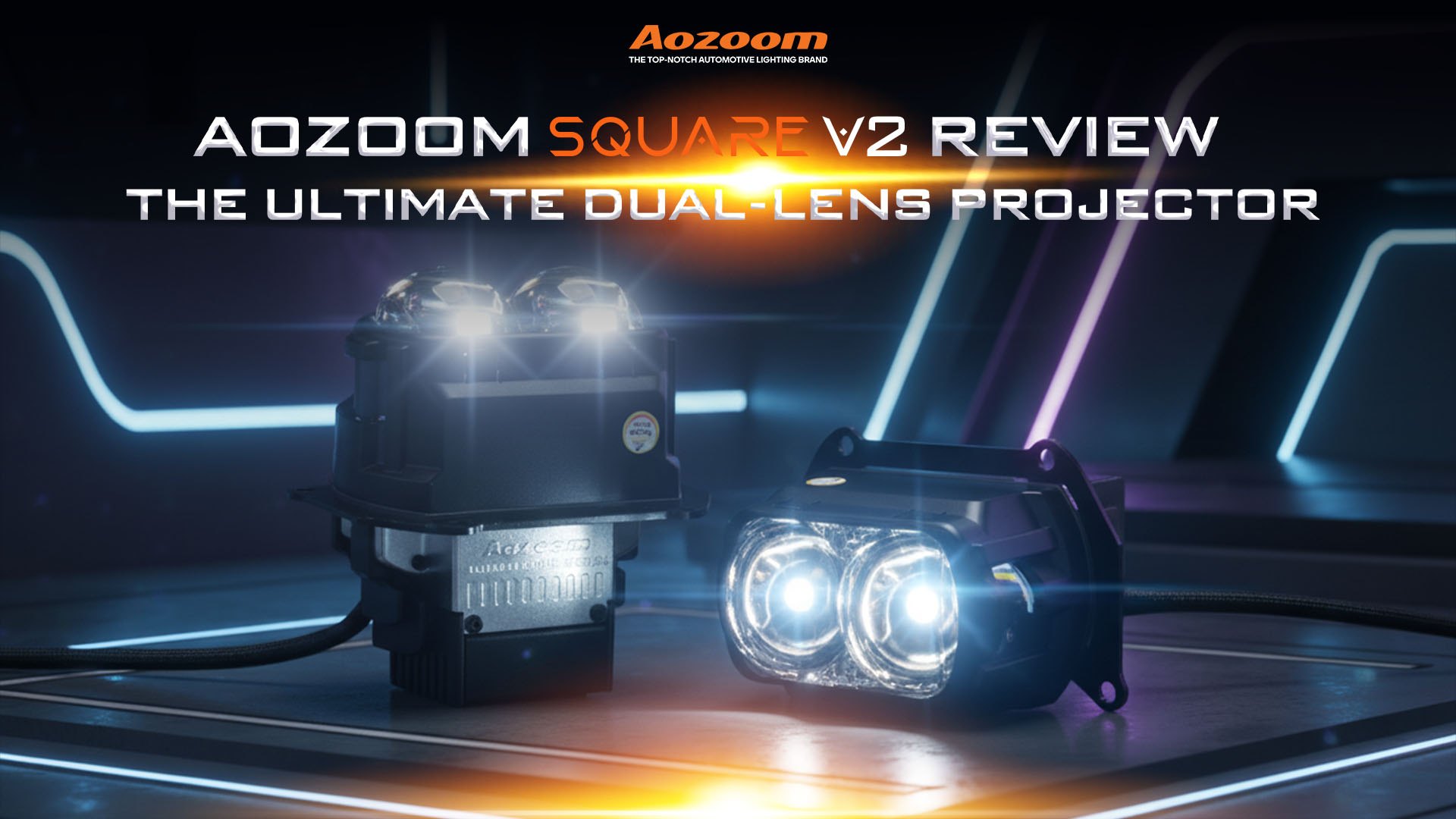 Style Meets Function: A Deep Dive into the AOZOOM SQUARE V2 Dual-Lens Projector