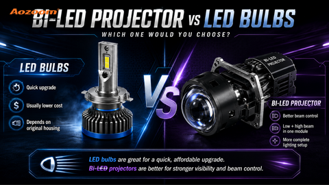 Bi-LED Projector vs LED Bulbs: Which Upgrade Fits Your Car?