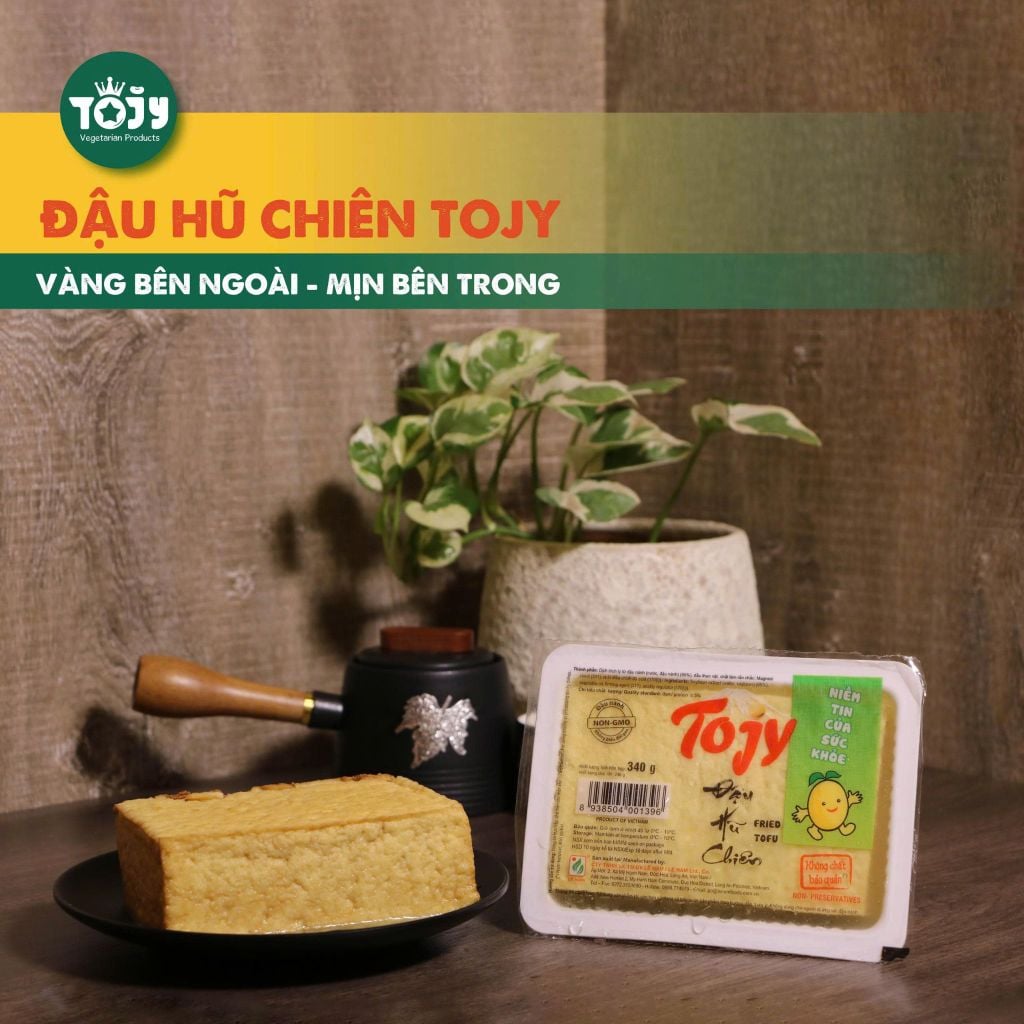 3 Loại Đậu Hũ Chiên Tojy - Vàng, Sạch Chuẩn Tự Nhiên