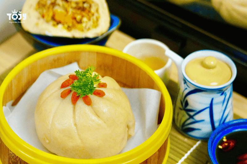 Bánh bao chay TOJY size lớn - Thơm ngon, tiện lợi cho mọi bữa ăn