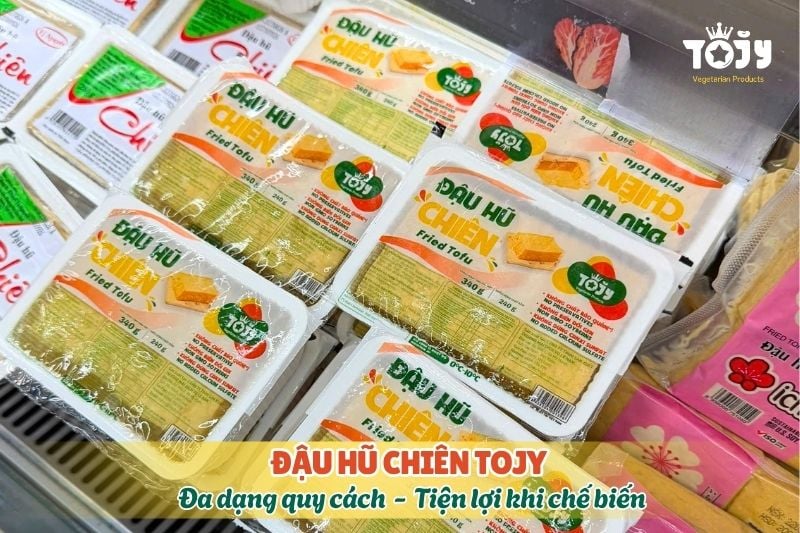 Đậu hũ chiên sạch, tiện lợi khi chế biến