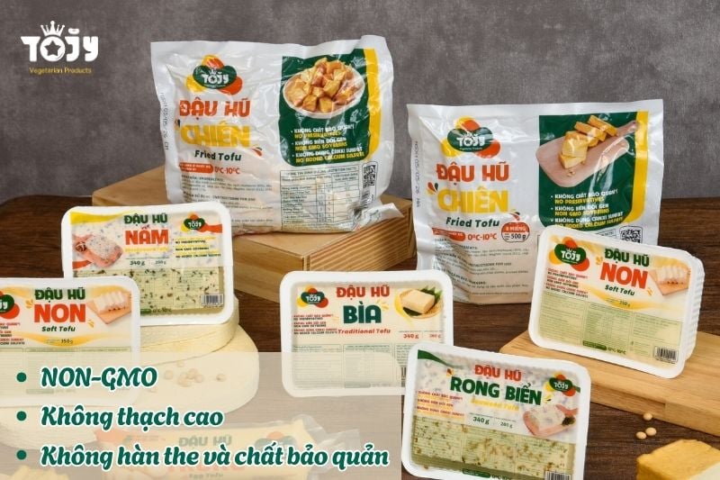 Ưu điểm vượt trội và khác biết của đậu hũ từ thực phẩm chay TOJY