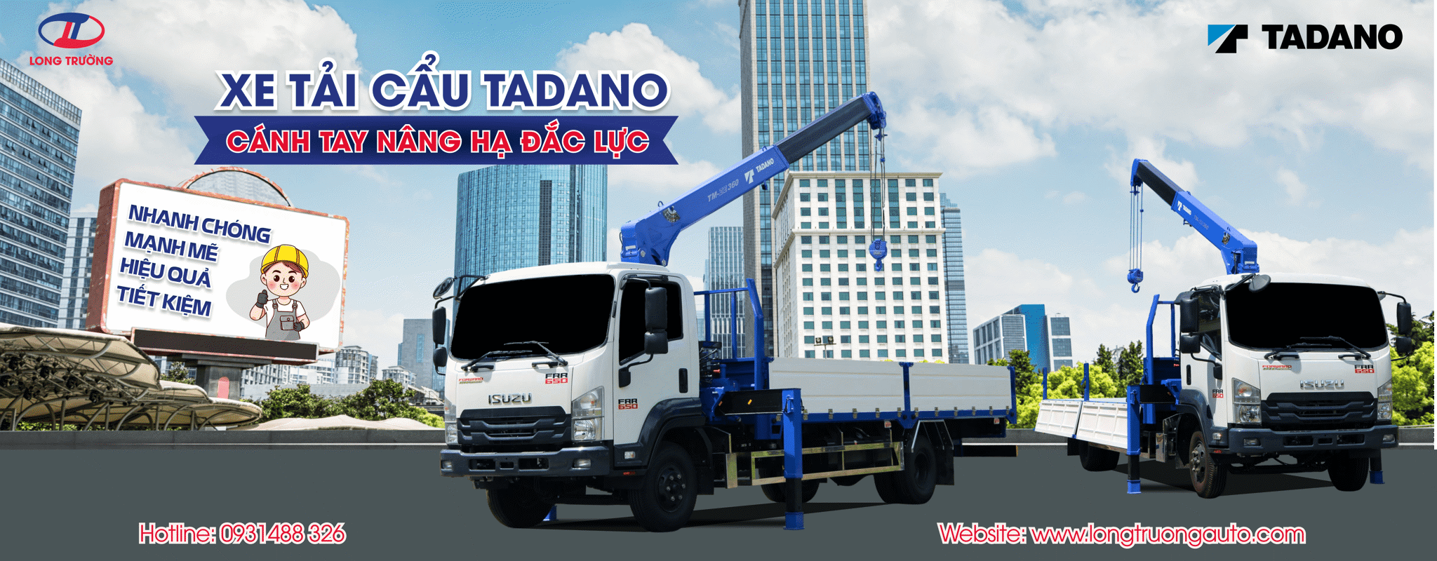 ISUZU CẨU TADANO – SỨC MẠNH ĐỈNH CAO, HIỆU QUẢ VƯỢT TRỘI