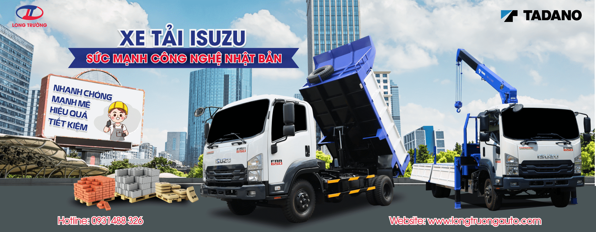 🚛 Xe tải ISUZU tại Ô tô Long Trường – Sự kết hợp hoàn hảo cùng thiết bị Nhật 🚛