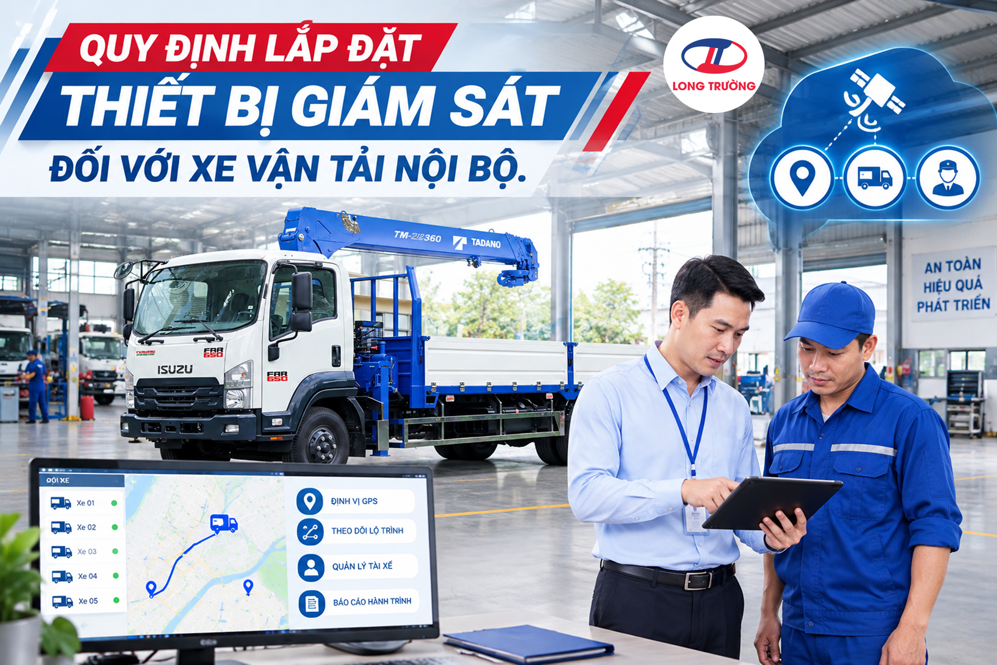 QUY ĐỊNH LẮP ĐẶT THIẾT BỊ GIÁM SÁT HÀNH TRÌNH ĐỐI VỚI XE NỘI BỘ