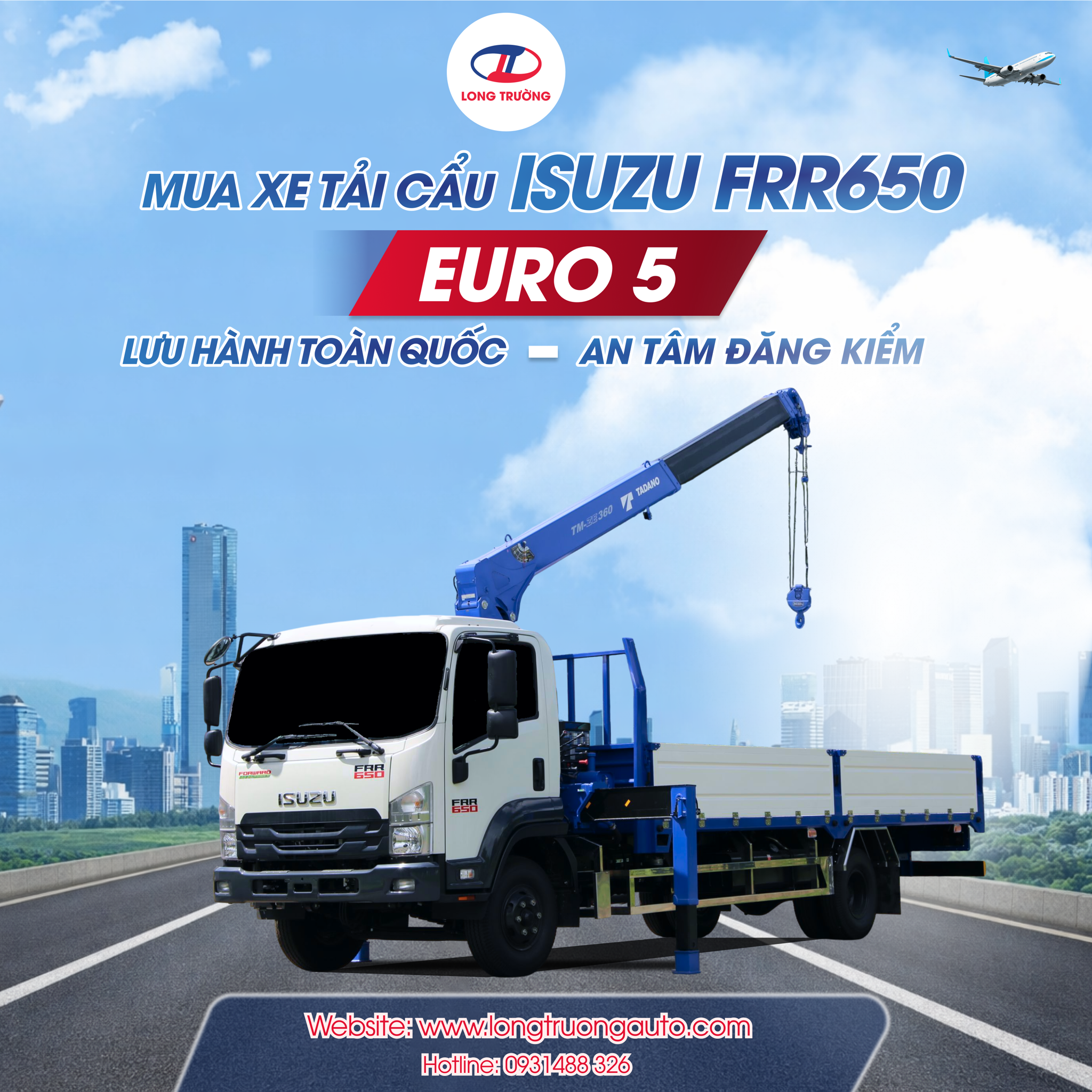 XE TẢI CẨU ISUZU FRR EURO 5 - AN TÂM ĐĂNG KIỂM
