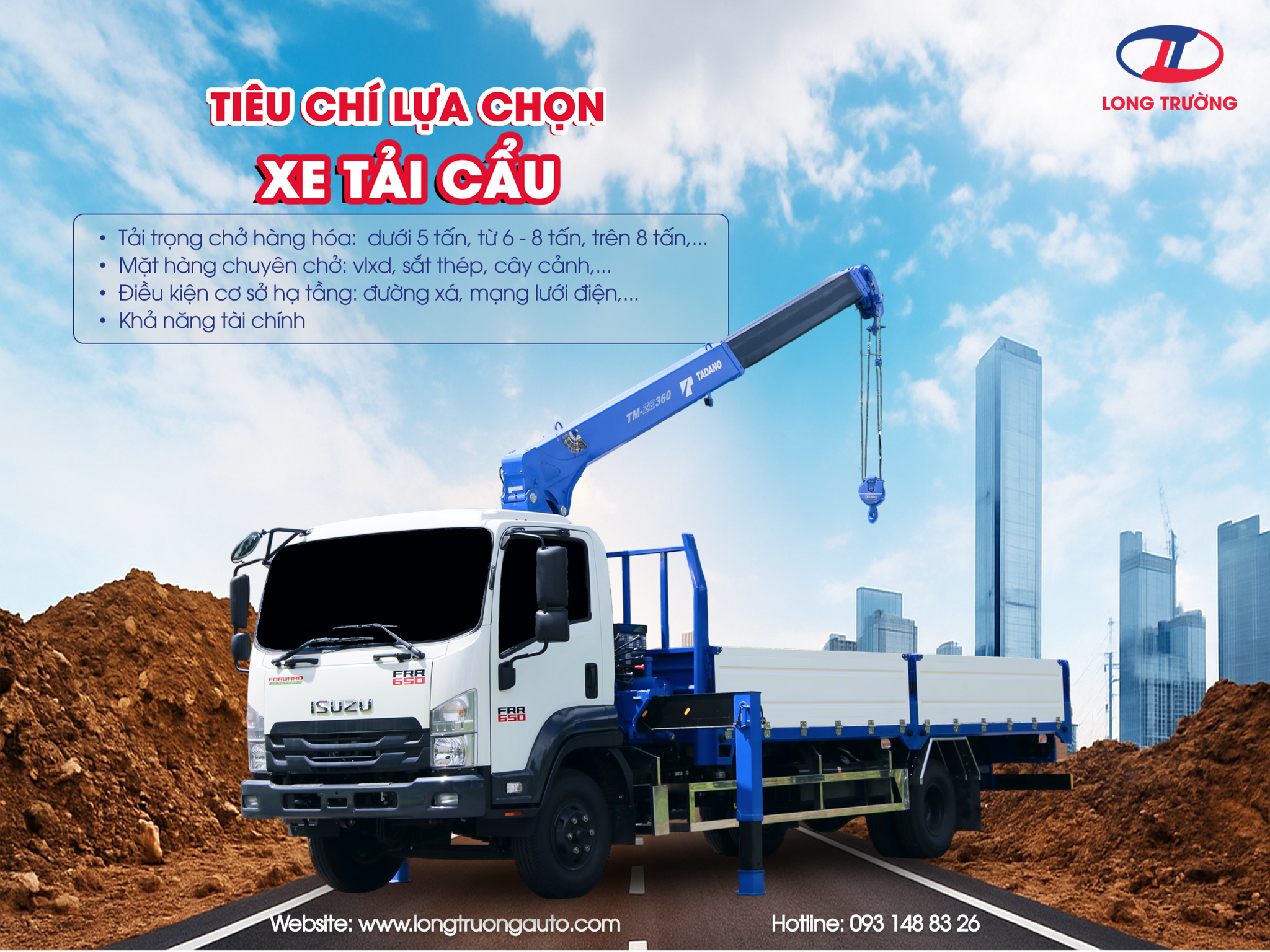 Tiêu Chí Lựa Chọn Xe Tải Cẩu: Giải Pháp Hiệu Quả cho Doanh Nghiệp Xây Dựng & Vận Tải