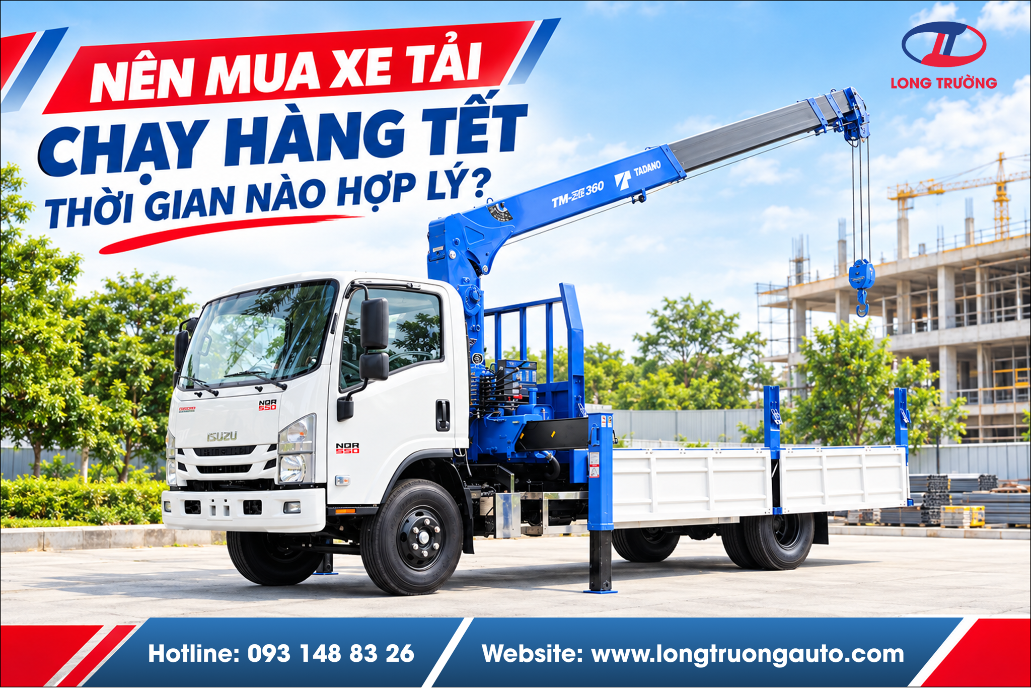 xe tải chạy hàng tết