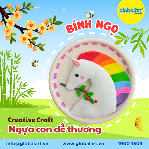 🌸🐎 Xuân sáng tạo – Tết vẽ ngựa xinh cùng Global Art Việt Nam 🎨✨
