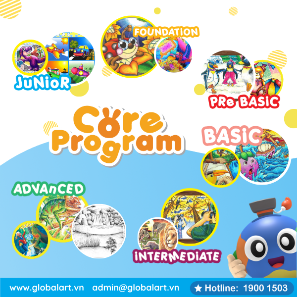 ​​​​​​​🎨Từ nét vẽ đầu tiên đến kiệt tác – Bé phát triển ra sao tại Global Art? 📚