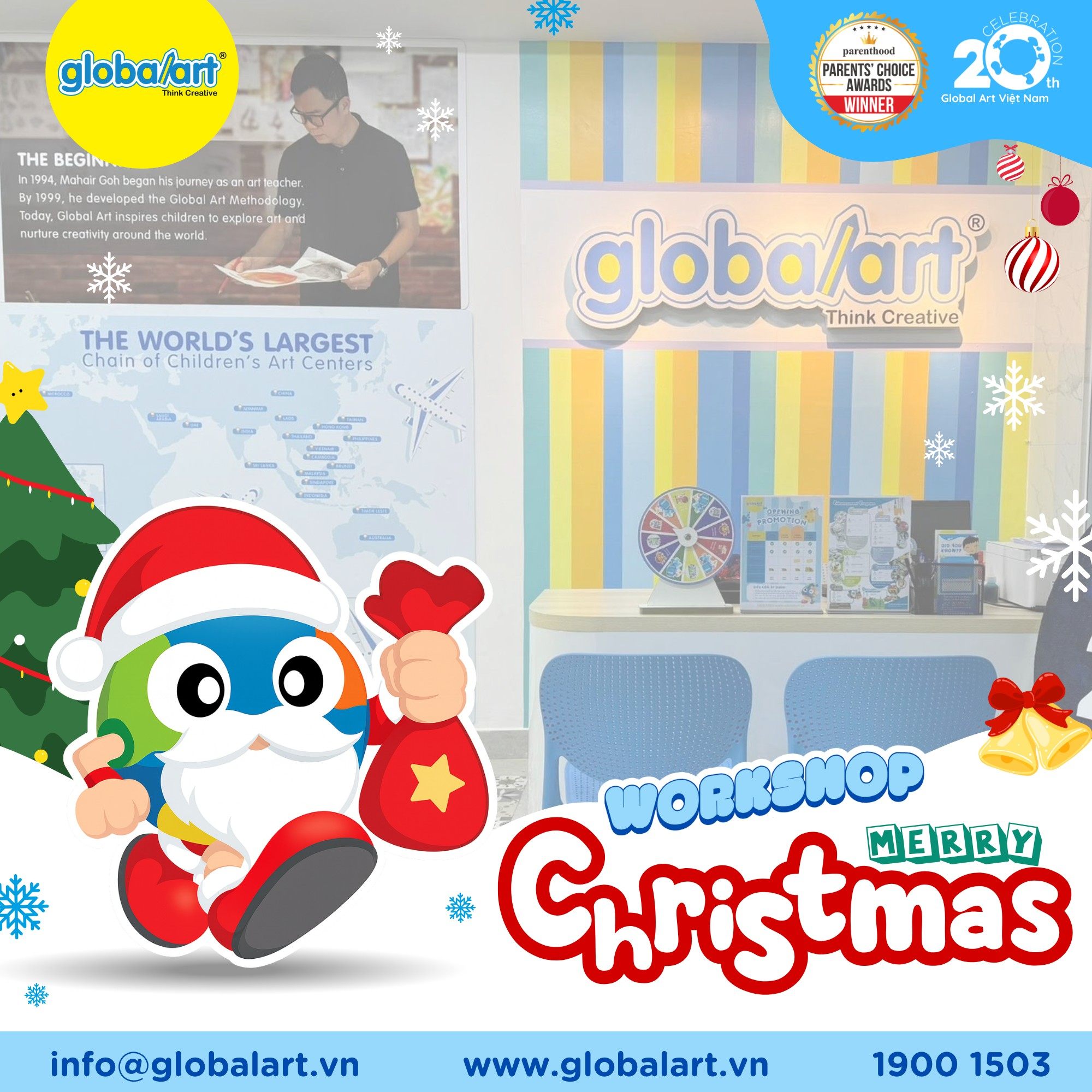 Noel rộn ràng – Vô vàn Workshop sáng tạo tại Global Art!