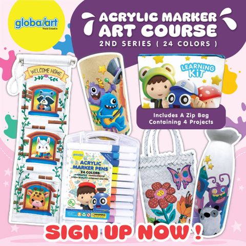 KHÓA HỌC ACRYLIC MARKER CHO TRẺ EM TẠI GLOBAL ART