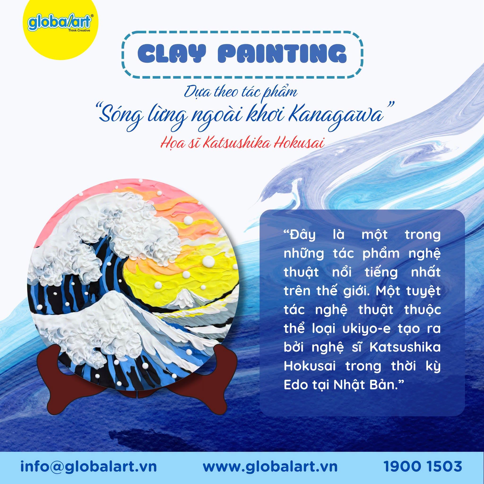 🌊 TỪ KIỆT TÁC HỘI HỌA ĐẾN TÁC PHẨM ĐẤT SÉT SÁNG TẠO 🎨