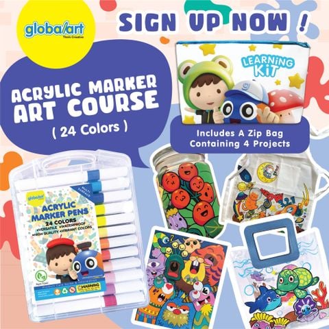 🌈 KHÁM PHÁ CHƯƠNG TRÌNH MỞ RỘNG – ACRYLIC MARKER CÙNG GLOBAL ART VIỆT NAM 💫