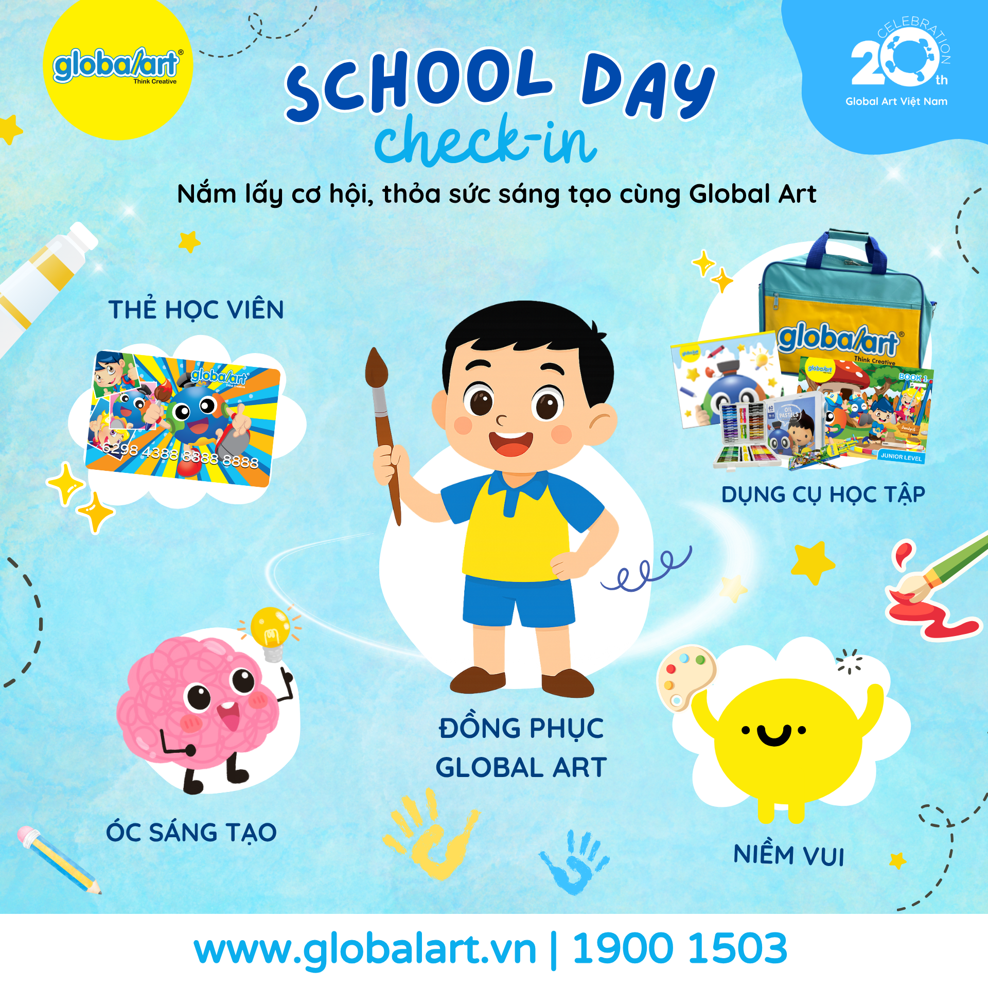 CHECKLIST “chuẩn chỉnh” cho buổi học vẽ cực chill tại Global Art!