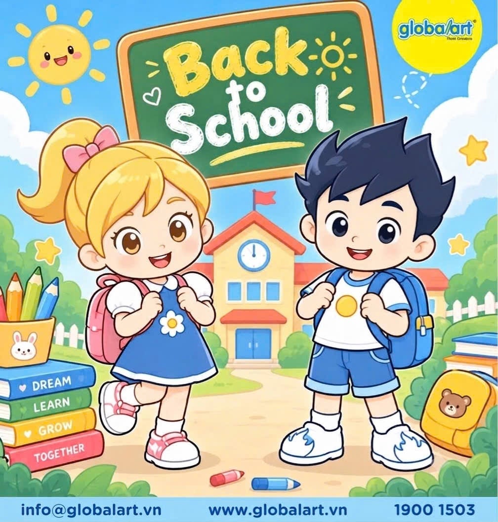 CÙNG GLOBBIE LUYỆN VẼ BACK TO SCHOOL