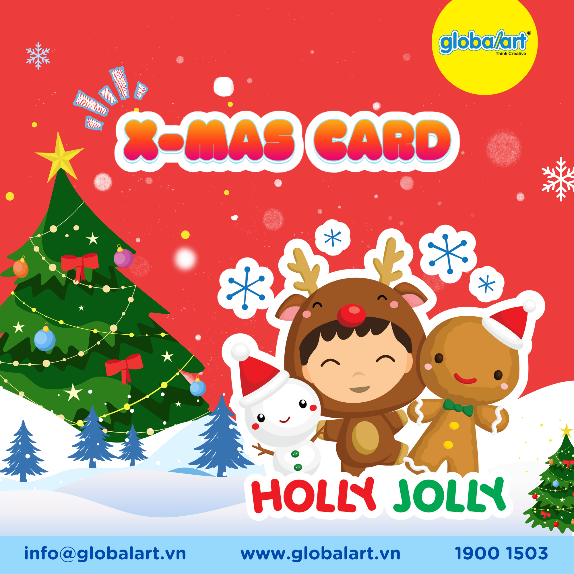 🎄 TING TING~ GIÁNG SINH GÕ CỬA RỒI ĐÂY! 🎨CÙNG GLOBBIE SÁNG TẠO THIỆP GIÁNG SINH ĐẦY SẮC MÀU