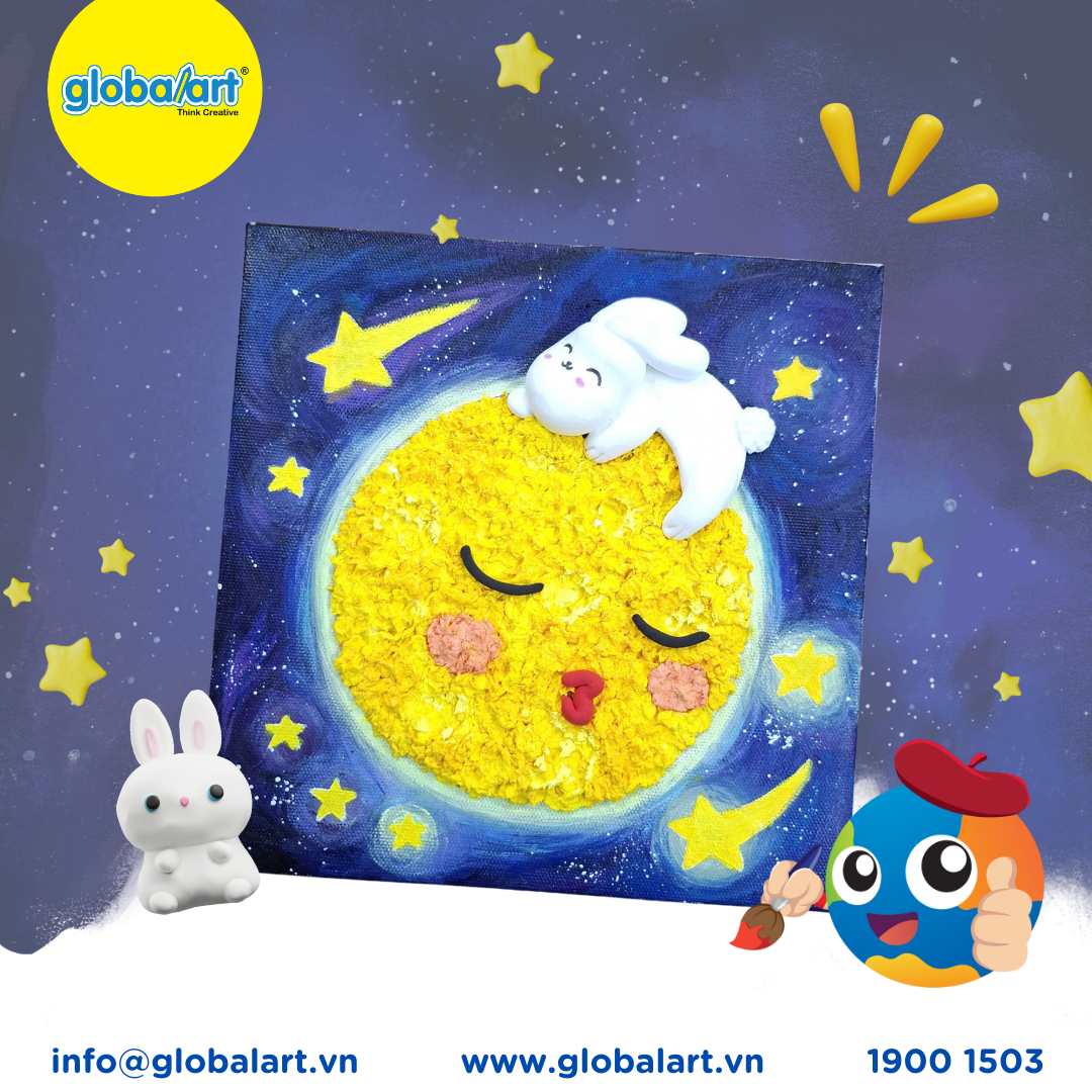 🌕🐰 Trung Thu thêm lung linh cùng Global Art – Sáng tạo cùng Globbie ✨🎨