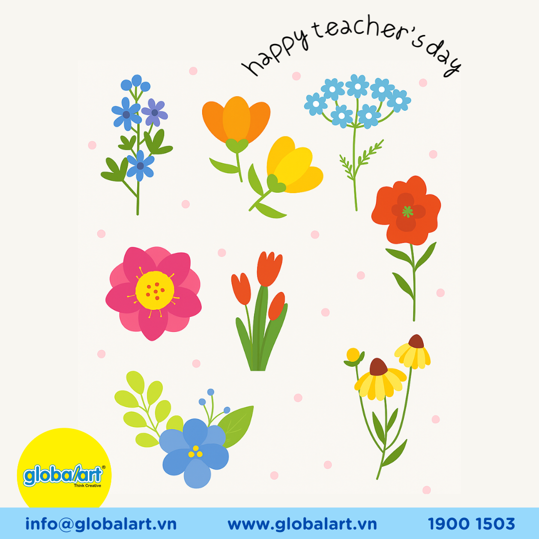 🌸 HƯỚNG DẪN VẼ HOA 20/11 ĐƠN GIẢN CHO BÉ – MÓN QUÀ Ý NGHĨA TẶNG THẦY CÔ