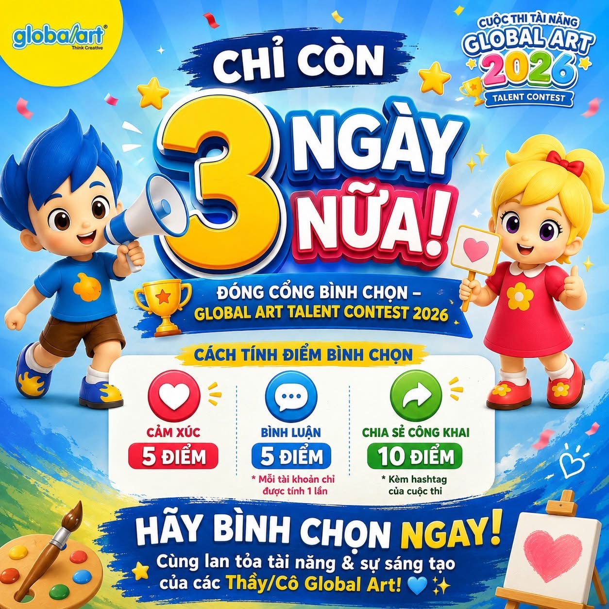 🚨 3 NGÀY BÌNH CHỌN CUỐI CÙNG | BẠN ĐÃ VOTE CHƯA?